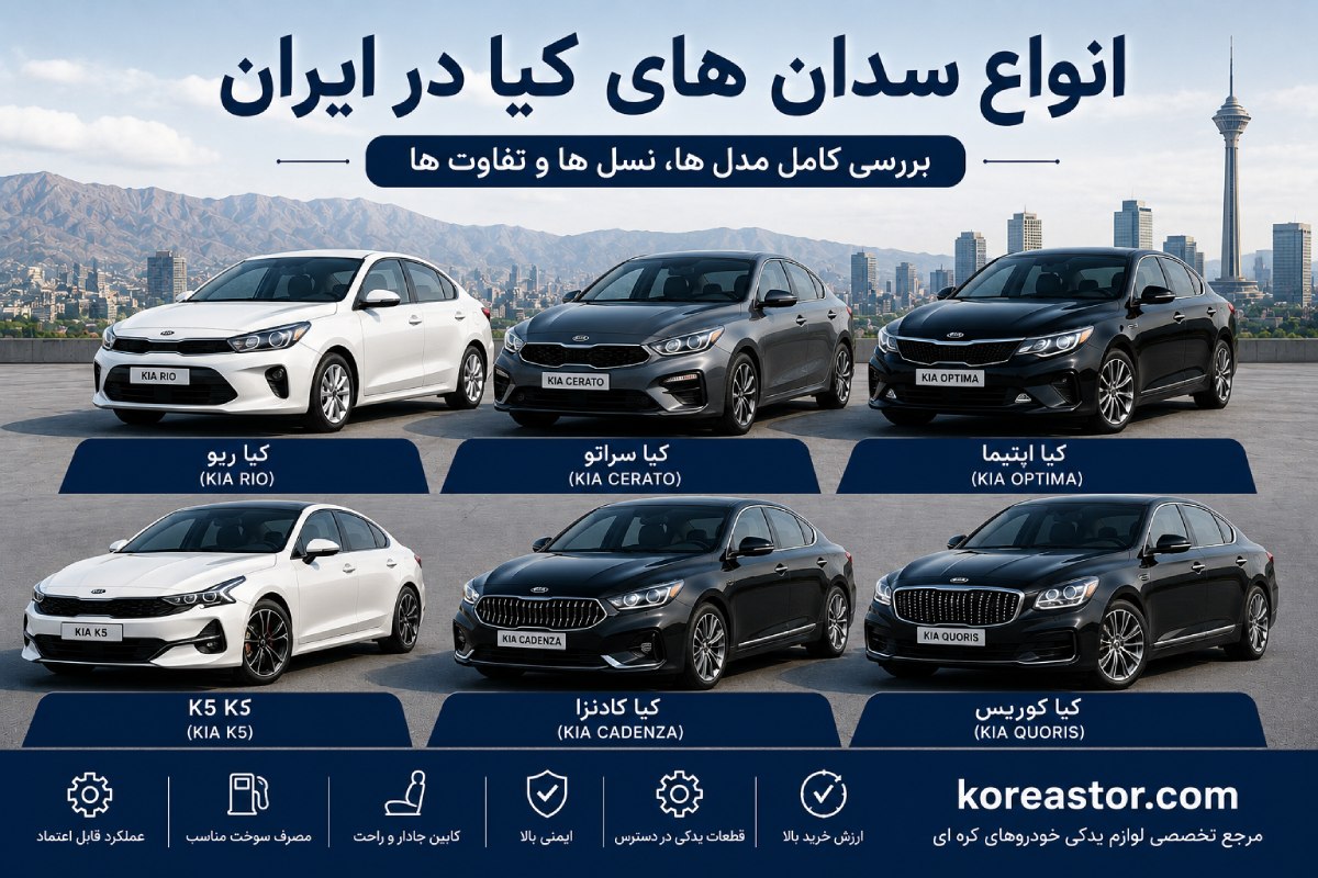 انواع مدل های کیا در ایران